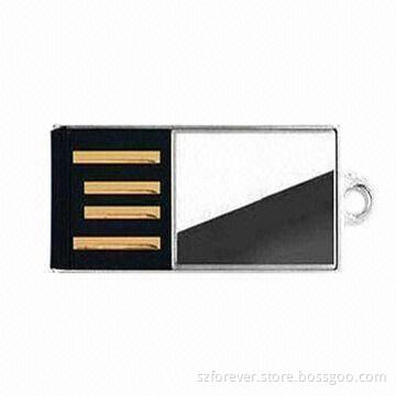 Mini USB Flash Drive with Keychain, Logo Printed Free